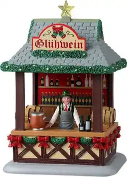 Intratuin Lemax Caddington Village kerstdorpminiatuur gluhwein booth (gluhwein kraam) 9,8 x 10,4 x 15,7 cm aanbieding