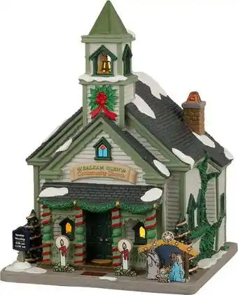 Intratuin Lemax Caddington Village kersthuisje balsam glen church (kerk) 22,9 x 17,4 x 23,1 cm aanbieding
