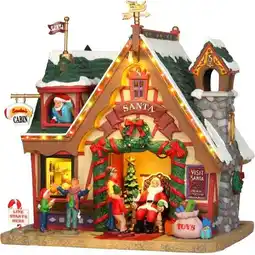Intratuin Lemax Vail Village kersthuisje santa's cabin (kerstman huisje) 24,1 x 18,2 x 26,9 cm aanbieding