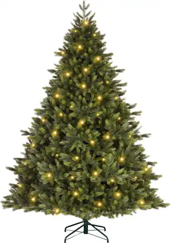 Intratuin Black Box kunstkerstboom Kodiak met 320 lampjes warm wit D 150 H 230 cm aanbieding