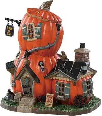 Intratuin Lemax Spooky Town halloween decoratie squash shack (pompoenhuis) 22,9 x 18,3 x 25,6 cm aanbieding