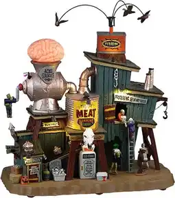 Intratuin Lemax Spooky Town halloween decoratie mystery meat canning (vleesfabriek) 22,4 x 16,9 x 23,6 cm aanbieding