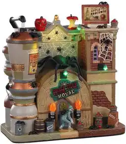 Intratuin Lemax Spooky Town halloween decoratie spider cider house (griezelhuis) 24,5 x 15 x 45,2 cm aanbieding