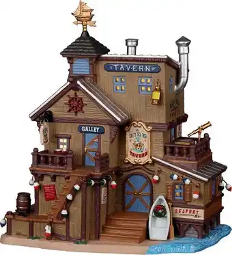 Intratuin Lemax Plymouth Corners kersthuisje salty dog tavern (taverne) 26,7 x 17,8 x 30,4 cm aanbieding