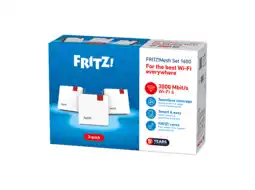 MediaMarkt AVM Fritz!mesh Set 1600 3-pack Edition International Multiroom-wifi aanbieding