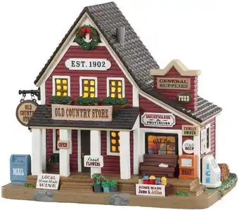 Intratuin Lemax Harvest Crossing kersthuisje old country store (country winkel) 22,3 x 13,4 x 26,4 cm aanbieding