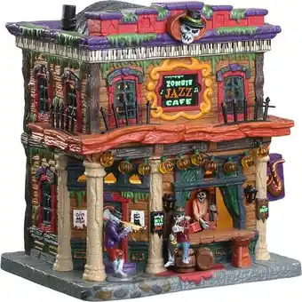 Intratuin Lemax Spooky Town halloween decoratie zombie jazz café (griezelcafé) 28,9 x 13,3 x 46,6 cm aanbieding