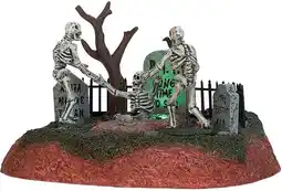 Intratuin Lemax Spooky Town halloween decoratie long time no see (kerkhof skeletten) 19,9 x 14,9 x 30,1 cm aanbieding
