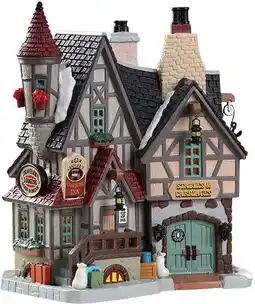 Intratuin Lemax Caddington Village kersthuisje candlers coaching inn (herberg) 20,6 x 16,4 x 28,9 cm aanbieding