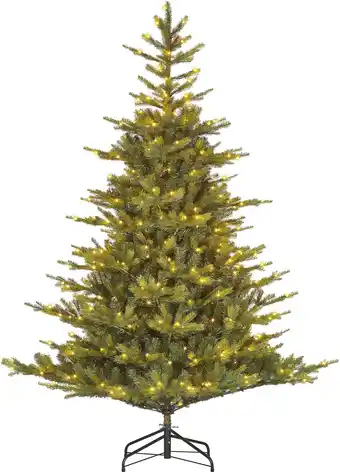 Intratuin Black Box kunstkerstboom Grand Fir met 800 lampjes warm wit D 172 H 270 cm aanbieding