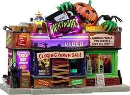 Intratuin Lemax Spooky Town halloween decoratie nightmares video (griezel videotheek) 9,3 x 9 x 15,1 cm aanbieding