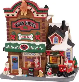 Intratuin Lemax Caddington Village kersthuisje Meet Santa Paws (hondenopvang) 13,1 x 17,9 x 18,5 cm aanbieding