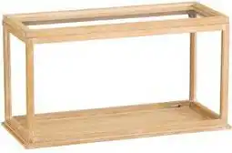 Intratuin Mica Decorations wandkast bruin 62 x 27 x 53 cm aanbieding