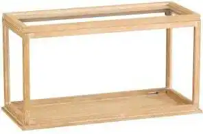 Intratuin Mica Decorations wandkast bruin 62 x 27 x 53 cm aanbieding