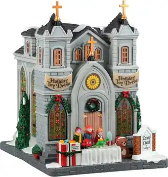 Intratuin Lemax Caddington village kersthuisje Trinity Church Of Caddington (kerk) 19,2 x 16,3 x 20 cm aanbieding
