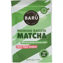 Jumbo Barú Organic Premium Barista Matcha 36g aanbieding