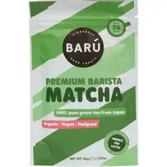 Jumbo Barú Organic Premium Barista Matcha 36g aanbieding
