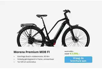 Stella fietsen Morena Premium MDB FI Fiets Zwart aanbieding