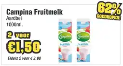 Budget Food Campina Fruitmelk aanbieding