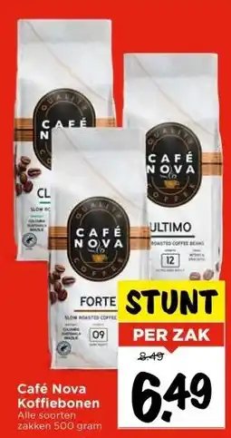 Vomar Voordeelmarkt Café Nova Koffiebonen aanbieding