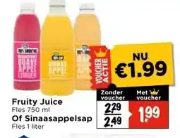 Vomar Voordeelmarkt Fruity Juice Of Sinaasappelsap aanbieding