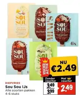 Vomar Voordeelmarkt Sou Sou IJs aanbieding
