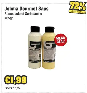 Budget Food Johma Gourmet Saus aanbieding