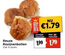 Vomar Voordeelmarkt Reuze Rozijnenbollen aanbieding