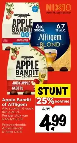 Vomar Voordeelmarkt Apple Bandit of Affligem aanbieding