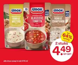 Spar alle Unox soep in aanbieding