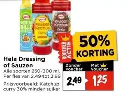 Vomar Voordeelmarkt Hela Dressing of Sauzen aanbieding