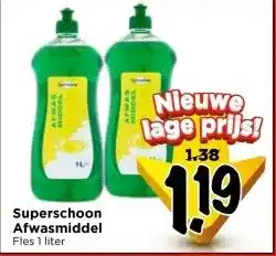 Vomar Voordeelmarkt Superschoon Afwasmiddel aanbieding