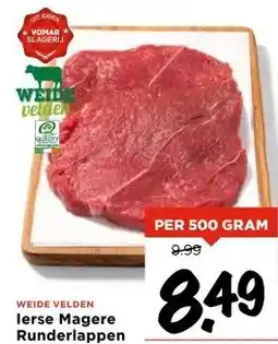 Vomar Voordeelmarkt lerse Magere Runderlappen aanbieding