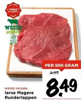 Vomar Voordeelmarkt lerse Magere Runderlappen aanbieding