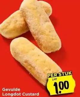 Vomar Voordeelmarkt Gevulde Longdot Custard aanbieding