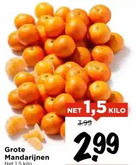 Vomar Voordeelmarkt Grote Mandarijnen aanbieding