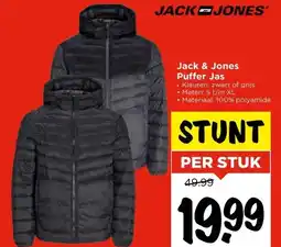 Vomar Voordeelmarkt Jack & Jones Puffer Jas aanbieding