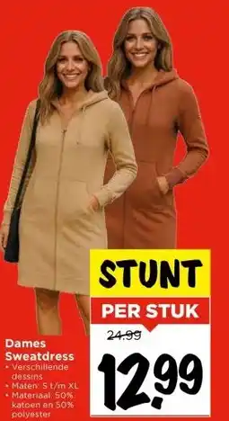 Vomar Voordeelmarkt Dames Sweatdress aanbieding