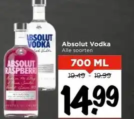 Vomar Voordeelmarkt Absolut Vodka aanbieding