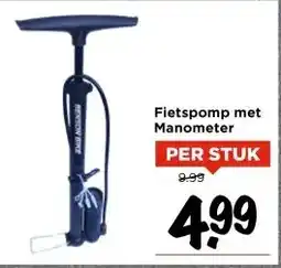 Vomar Voordeelmarkt Fietspomp met Manometer aanbieding