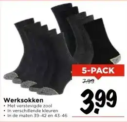Vomar Voordeelmarkt Werksokken aanbieding