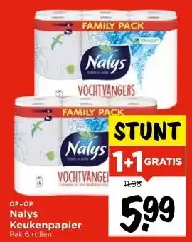 Vomar Voordeelmarkt Nalys Keukenpapier aanbieding