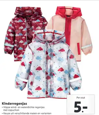 Lidl Kinderregenjas aanbieding