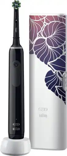 Amazon Oral-B Pro 3 3500 Zwart Elektrische Tandenborstel, 1 Reisetui, 1 Opzetborstel, Ontworpen Door Braun aanbieding