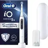 Amazon Oral-B iO 5N Elektrische Tandenborstel, Wit, 1 Opzetborstel, 1 Reisetui, 1 Opzetborstelhouder aanbieding