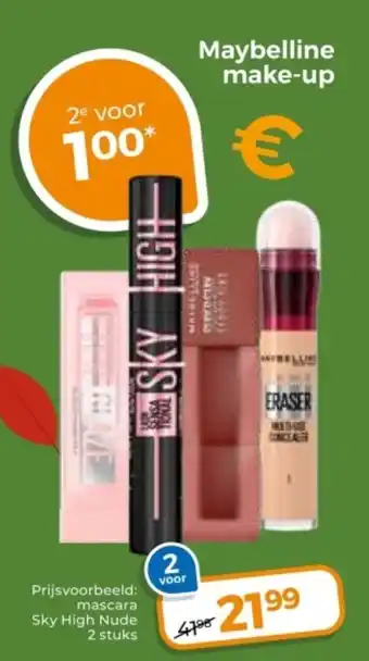 Trekpleister Maybelline make-up aanbieding