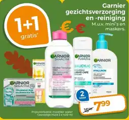 Trekpleister Garnier gezichtsverzorging en reiniging aanbieding