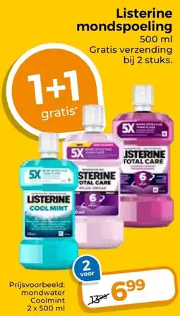 Trekpleister Listerine mondspoeling aanbieding