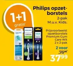 Trekpleister Philips opzet- borstels aanbieding