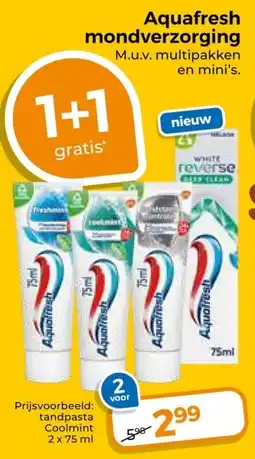 Trekpleister Aquafresh mondverzorging aanbieding